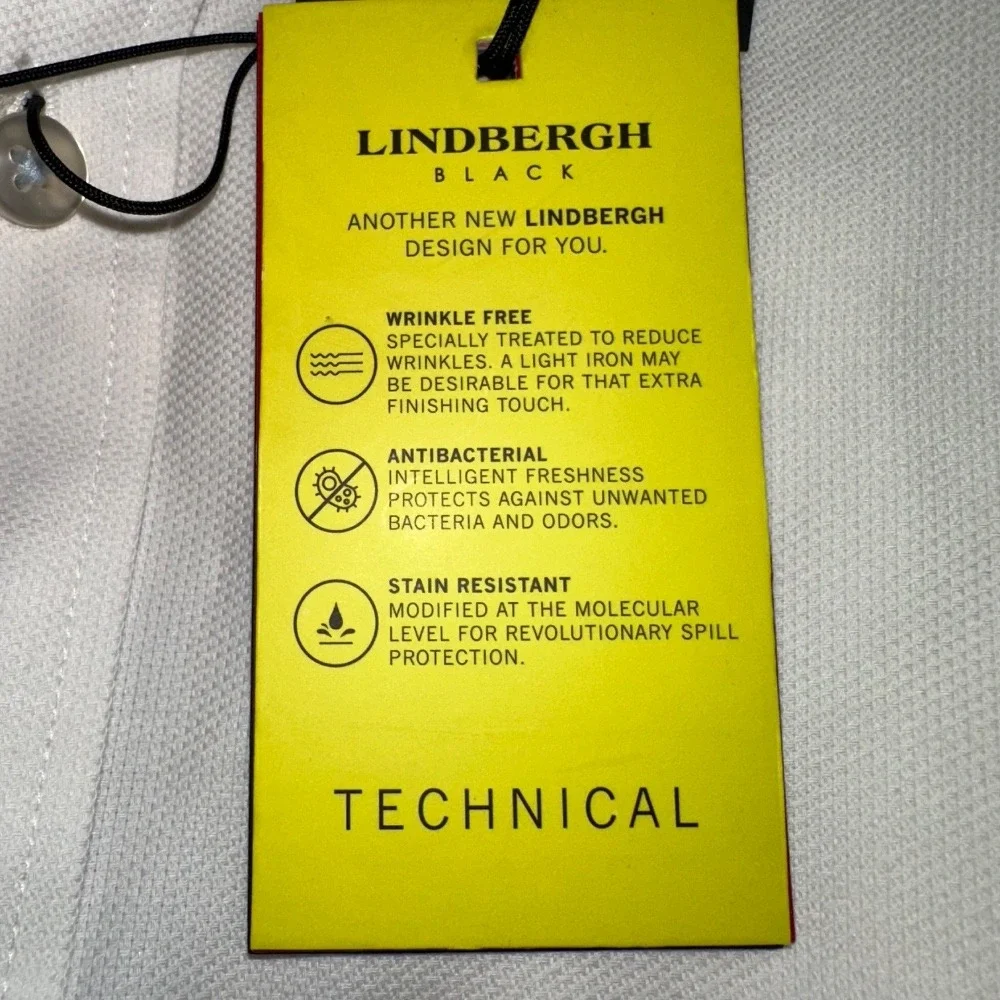 Lindbergh Black Modern Fit‎ Dress Shirt Floral Trim 3XL